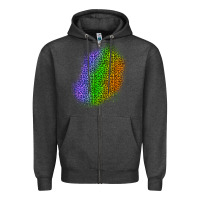 Charcoal Heather halloween leopard patch 4 Zipper Hoodie - BundleAndBundleShop