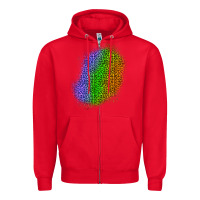 Red halloween leopard patch 4 Zipper Hoodie - BundleAndBundleShop