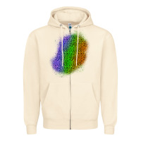 Sandshell halloween leopard patch 4 Zipper Hoodie - BundleAndBundleShop