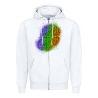 White halloween leopard patch 4 Zipper Hoodie - BundleAndBundleShop
