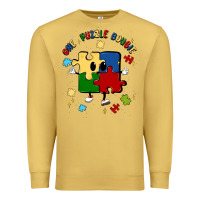 Antique Gold one puzzle bougie Premium Sweatshirt - MaliasSmallBusiness