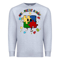 Heather Grey one puzzle bougie Premium Sweatshirt - MaliasSmallBusiness