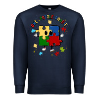 Navy one puzzle bougie Premium Sweatshirt - MaliasSmallBusiness