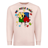 Pale Pink one puzzle bougie Premium Sweatshirt - MaliasSmallBusiness