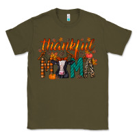 Army Green thankful mama holstein cow Classic Tee - RacoonDesign