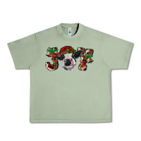Oil Green christmas joy with heifer cow Urban Heavy Tee - RanaPortraitStore