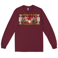 Burgundy american football gnome license plate Long Sleeve Tee - HRA Design Shop