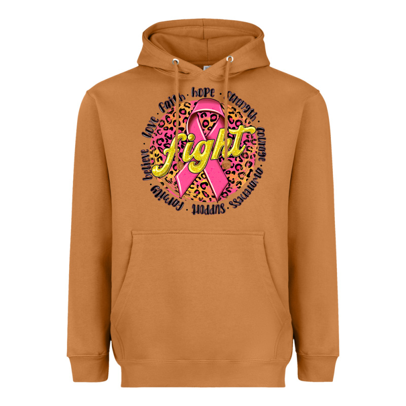 Fight Breast Cancer Heavyweight Hoodie by NancyCooperArtShop | Teevron