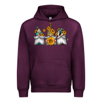 Mauve Wine western sunflowers gnomes Urban Hoodie - Jasminsmagicworld