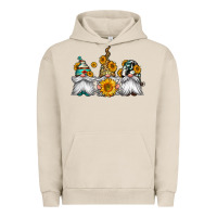 Pigment French Oak western sunflowers gnomes Urban Hoodie - Jasminsmagicworld