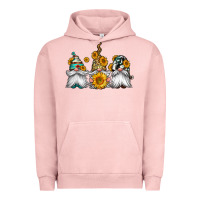Pigment Salmon western sunflowers gnomes Urban Hoodie - Jasminsmagicworld