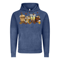 Vintage Denim beer coffee cups Vintage Hoodie - texasbilliewilder