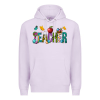 Lilac Easter Teacher Premium Hoodie - NancyCooperArtShop