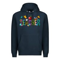 Navy Easter Teacher Premium Hoodie - NancyCooperArtShop