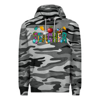 Slate Camo Easter Teacher Premium Hoodie - NancyCooperArtShop
