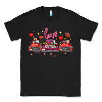 Black valentine's day farm trucks farm animals Classic Tee - FaDigitalArtStudio