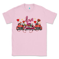 Bubblegum Pink valentine's day farm trucks farm animals Classic Tee - FaDigitalArtStudio