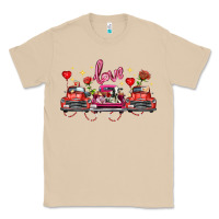 Mushroom valentine's day farm trucks farm animals Classic Tee - FaDigitalArtStudio