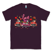 Plum valentine's day farm trucks farm animals Classic Tee - FaDigitalArtStudio
