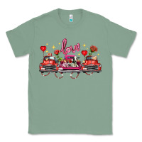 Sage valentine's day farm trucks farm animals Classic Tee - FaDigitalArtStudio