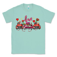 Seafoam valentine's day farm trucks farm animals Classic Tee - FaDigitalArtStudio