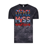 Cloud Black little miss America Vintage Tee - Zillion Design Studio