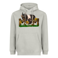 Moon Dust Western Mom With Hampshire Pig And Baby Pig Heavyweight Hoodie - LillyAllenDesigns