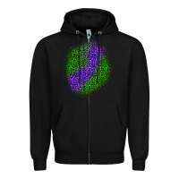 Black halloween leopard patch 3 Zipper Hoodie - BundleAndBundleShop