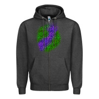 Charcoal Heather halloween leopard patch 3 Zipper Hoodie - BundleAndBundleShop