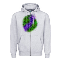 Heather Grey halloween leopard patch 3 Zipper Hoodie - BundleAndBundleShop