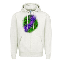 Oatmeal Heather halloween leopard patch 3 Zipper Hoodie - BundleAndBundleShop