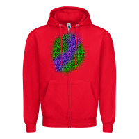 Red halloween leopard patch 3 Zipper Hoodie - BundleAndBundleShop