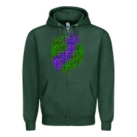 Sports Green halloween leopard patch 3 Zipper Hoodie - BundleAndBundleShop
