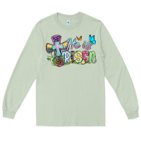 Matcha Easter Day He is risen Long Sleeve Tee - OliviaCreatesArt