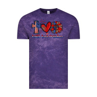 Cloud Purple faith love freedom Vintage Tee - Zillion Design Studio