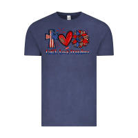 Vintage Denim faith love freedom Vintage Tee - Zillion Design Studio
