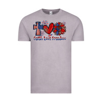 Vintage Zinc faith love freedom Vintage Tee - Zillion Design Studio