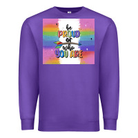 Purple be proud of who you are Premium Sweatshirt - MaliasSmallBusiness