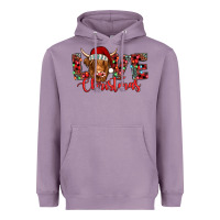 Lavender love christmas highland cow and turquoise gemstone Heavyweight Hoodie - Jasminsmagicworld