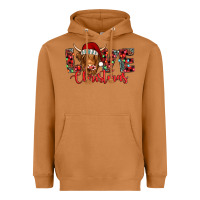 Meerkat love christmas highland cow and turquoise gemstone Heavyweight Hoodie - Jasminsmagicworld
