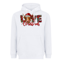 White love christmas highland cow and turquoise gemstone Heavyweight Hoodie - Jasminsmagicworld
