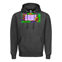 Charcoal Heather custom halloween lightning bolt license plate Zipper Hoodie - BundleAndBundleShop
