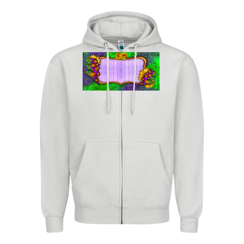 Custom Halloween Lightning Bolt License Plate Zipper Hoodie by BundleAndBundleShop | Teevron