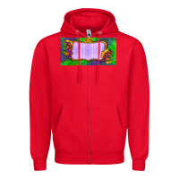 Red custom halloween lightning bolt license plate Zipper Hoodie - BundleAndBundleShop