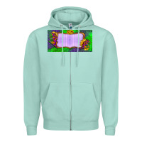 Seafoam custom halloween lightning bolt license plate Zipper Hoodie - BundleAndBundleShop
