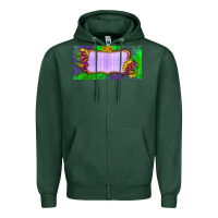 Sports Green custom halloween lightning bolt license plate Zipper Hoodie - BundleAndBundleShop