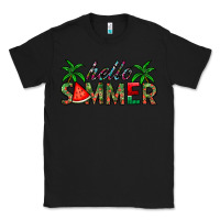 Black hello summer Classic Tee - CowhideDigitalArt