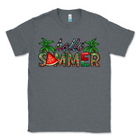 Charcoal Heather hello summer Classic Tee - CowhideDigitalArt