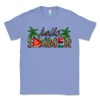 Colony Blue hello summer Classic Tee - CowhideDigitalArt