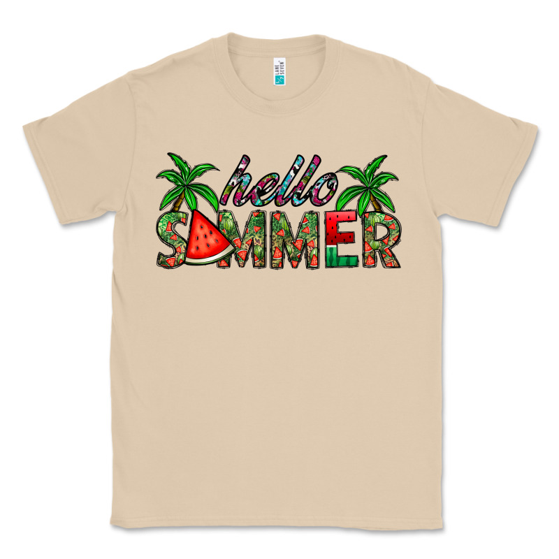 Hello Summer Classic Tee by CowhideDigitalArt | Teevron